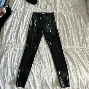 Good American wet look pant